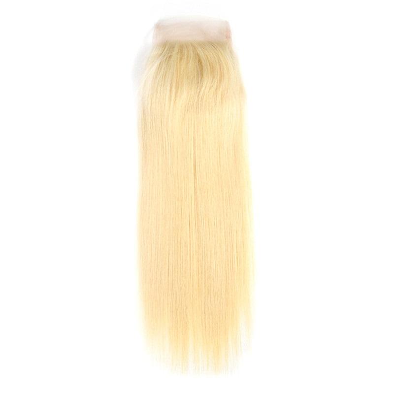 Blonde Raw Indian Luscious Straight Lace Closure