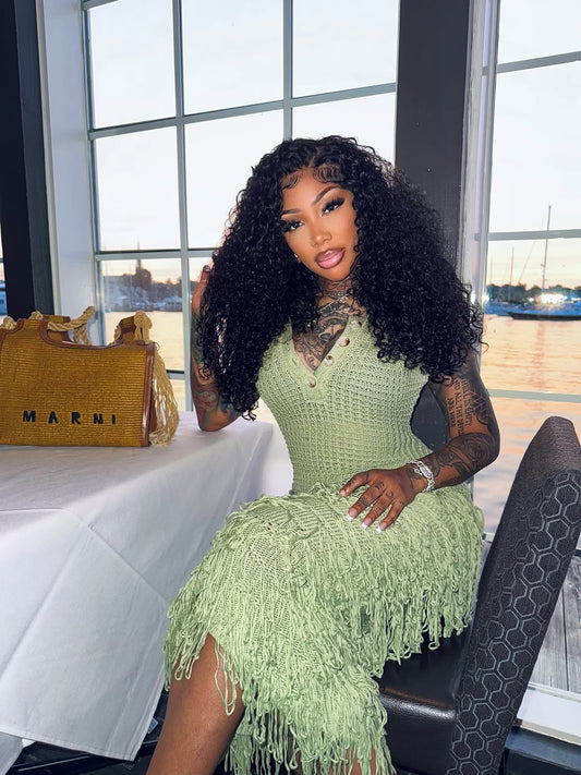 Burmese Beach Curly Invisible Knot HD Lace Wigs