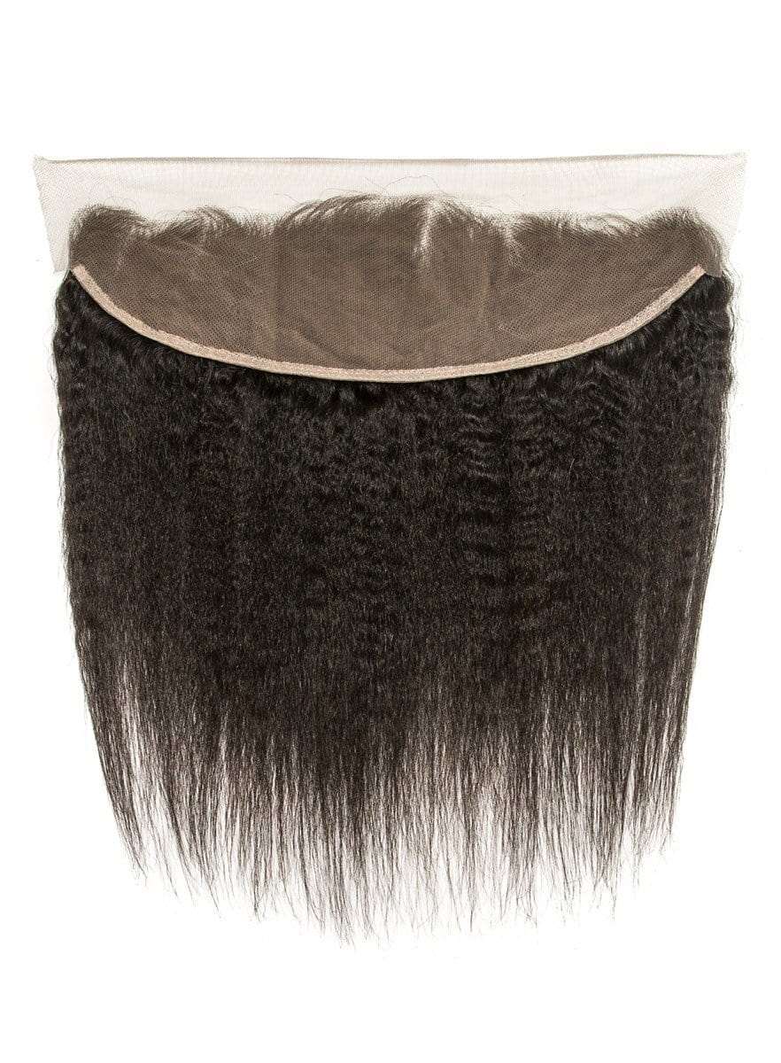 Mongolian Natural Kink Straight Lace Frontal